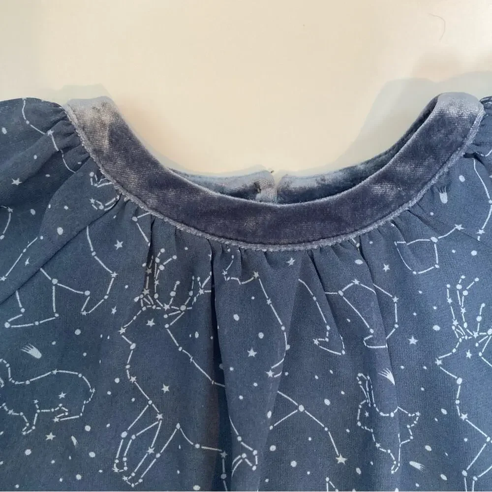 OshKosh B’Gosh Genuine Kids Blue Constellations Stars Dress Toddler 18 Months